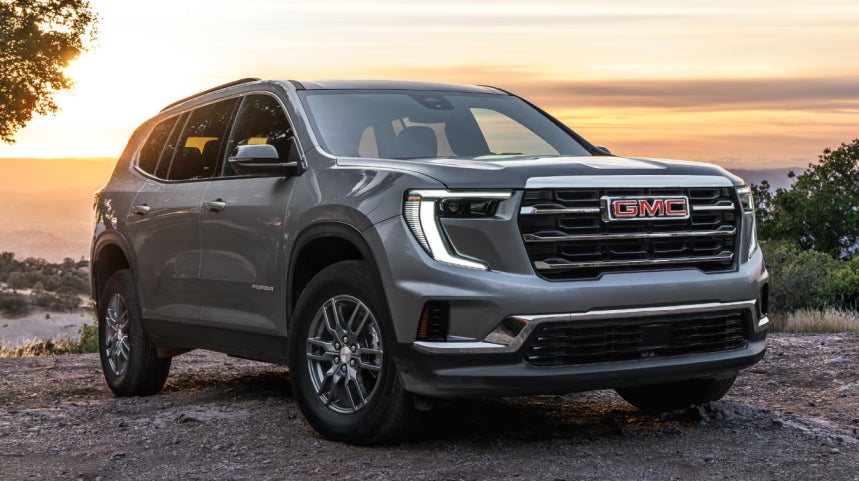 Silver GMC SUV